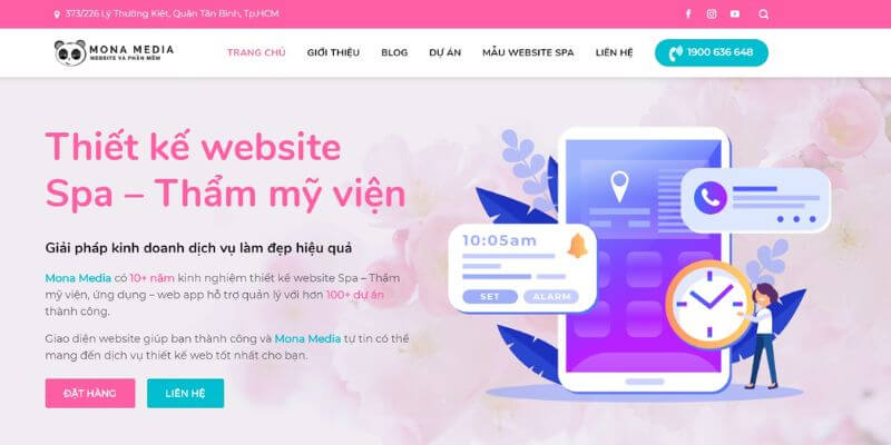 Mona Media - Công ty thiết kế website spa hàng đầu Việt Nam