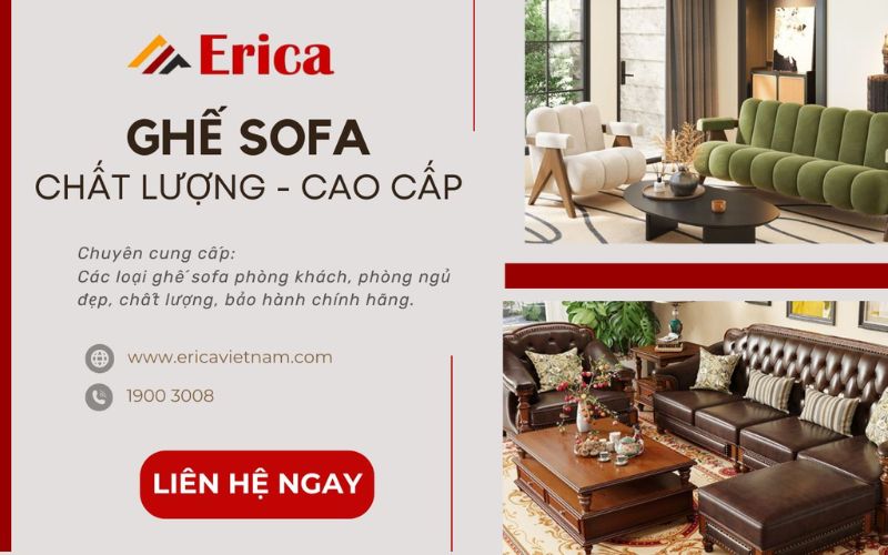 địa chỉ mua sofa uy tín erica