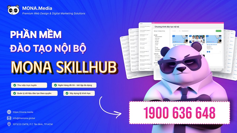 Phần mềm đào tạo nội bộ MONA SkillHub