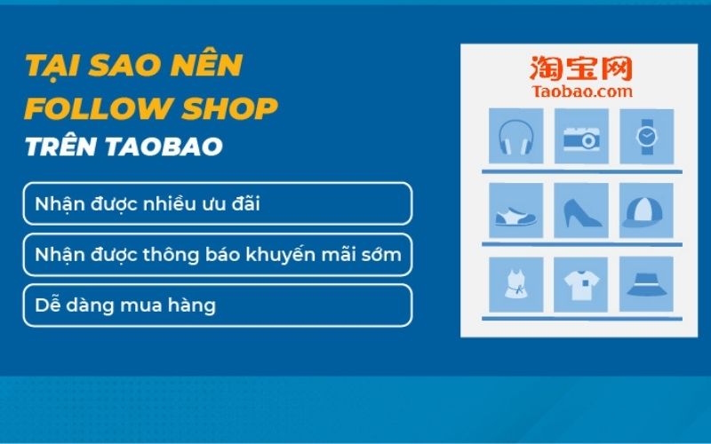 tại sao nên follow shop trên Taobao
