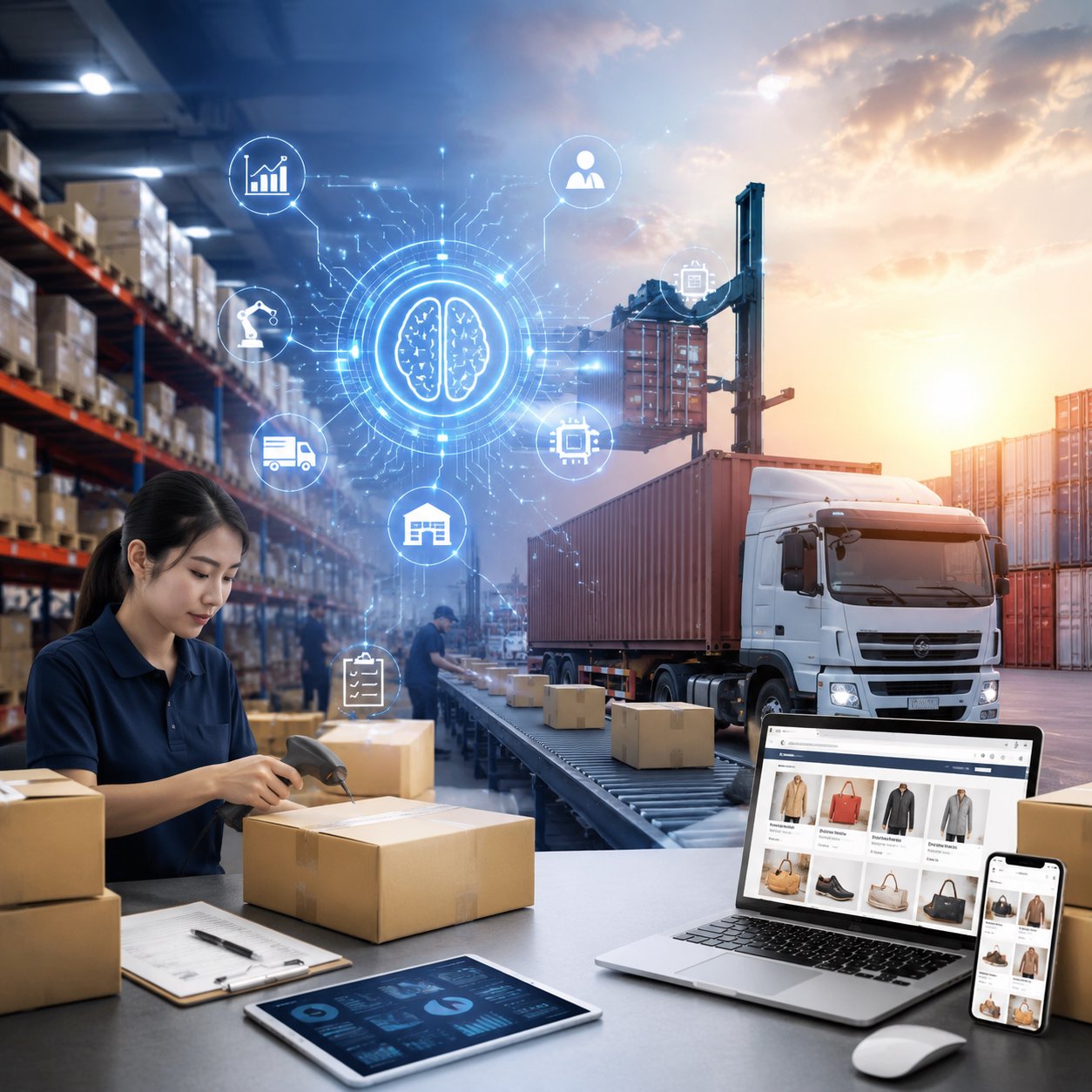 Ứng dụng AI trong doanh nghiệp logistics: Tối ưu vận hành từ kho bãi đến giao nhận